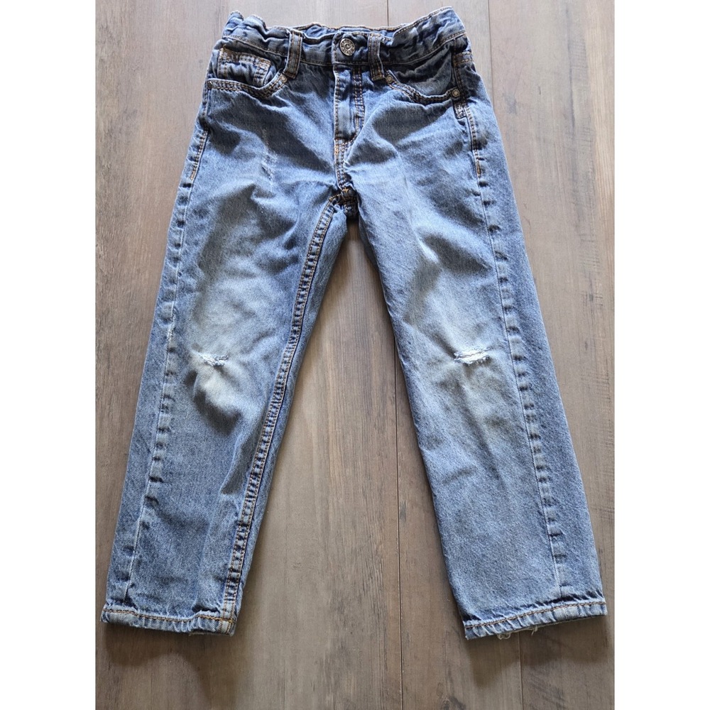 Silver Jeans Benny Medium Wash Distressed Straight Leg Jeans Youth Boys Sz 5